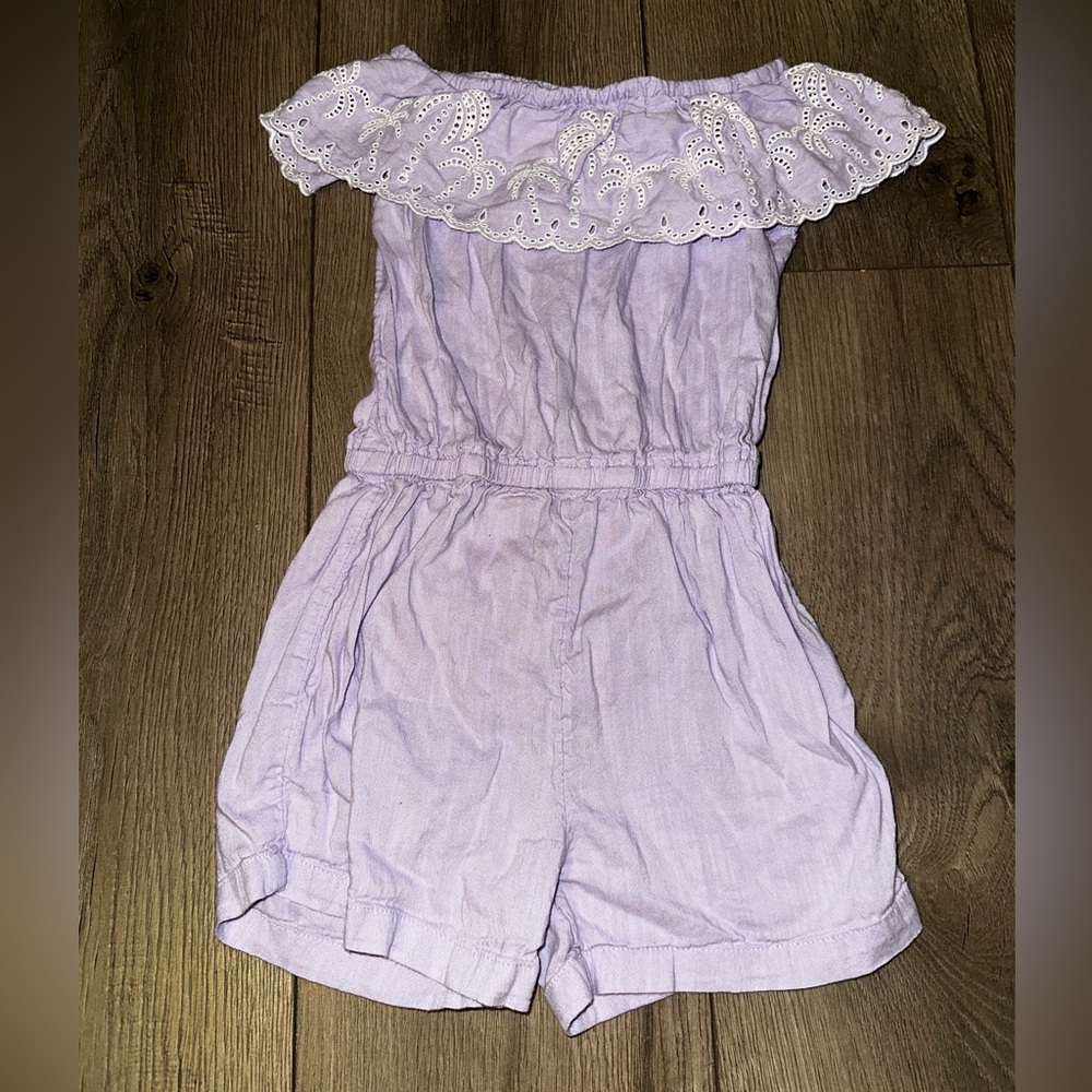 Old Navy Light Purple Kids Palm Tree One Piece